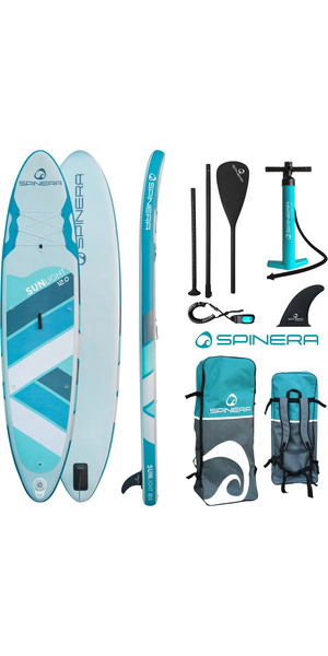 2026 Spinera Sun Light iSUP ULT 12'0 Package SP-SUP-SUNL-120 - Blue / White